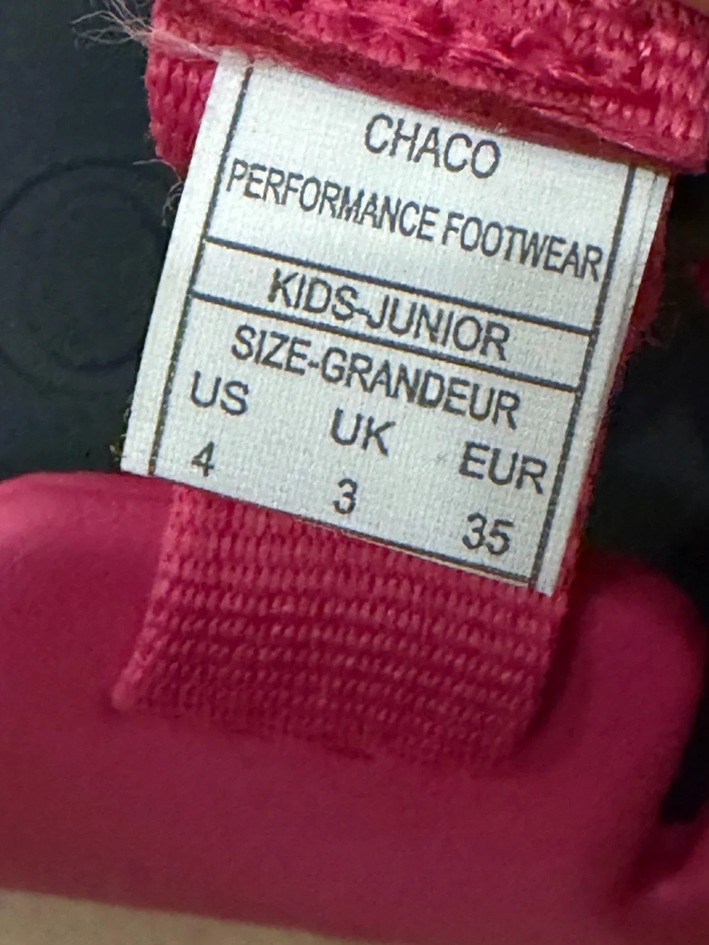 Chaco Hot Pink Adjustable Slide Sandals